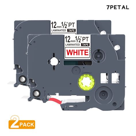 Pk Tz Tze Red On White Label Tape For Brother P Touch Pt H