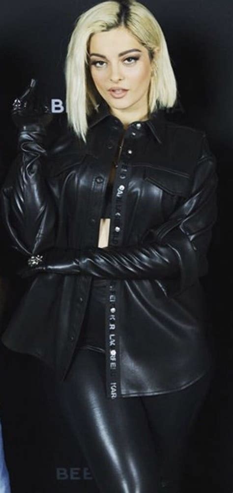 Pin By Kevin G On Bebe Rexha In Leather Leather Dress Women Leather