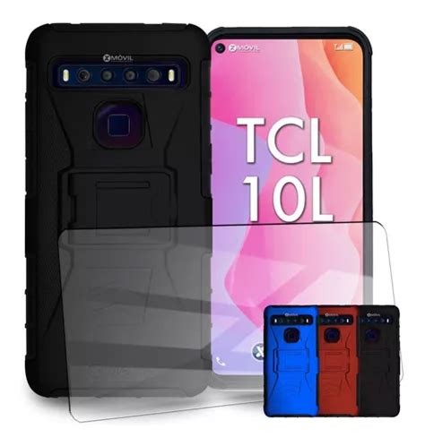 Funda P Tcl 10l Uso Rudo Clip Mica SKYN ARMOR