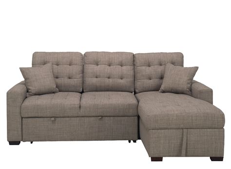 Brynn 2 Pc Sofa Chaise W Pop Up Sleeper And Storage Raymour And Flanigan