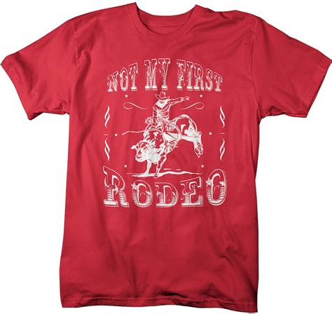 Men S Vintage Rodeo T Shirt Not My First Rodeo Shirts Wild Etsy