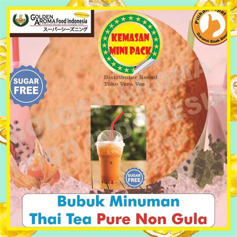 Jual Bubuk Minuman Rasa Thai Tea Non Gula Gr Minuman Powder Thai Tea