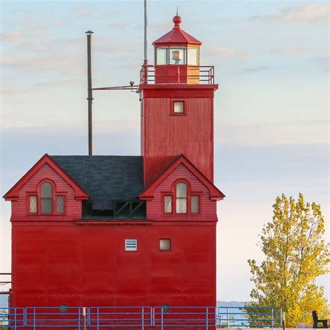 Big Red Lighthouse Photography Holland Lighthouse Michigan