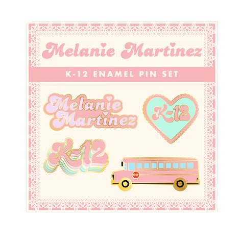 K12 Enamel Pin Set Enamel Pins Melanie Martinez