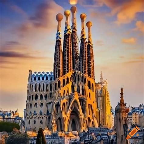 La Sagrada Familia At Notre Dame Square In Paris On Craiyon