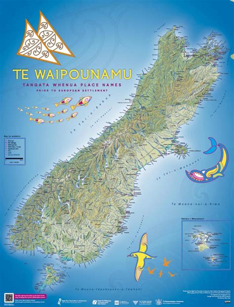 Te Wai Pounamu Tangata Whenua Place Names Mapco Nz Ltd Maori