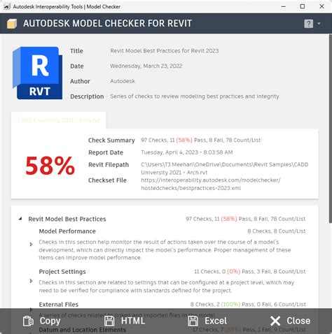 Autodesk Model Checker For Revit