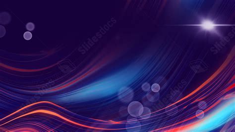 Purple Light Effect Technology Wind Powerpoint Background For Free