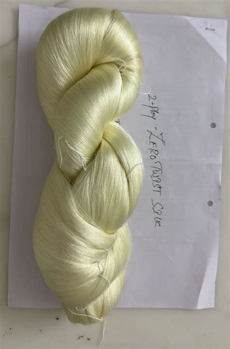 Plain Cream 2 Ply Zero Twist Silk Yarn For Weaving Count 20 At ₹ 700kg In Sidlaghatta