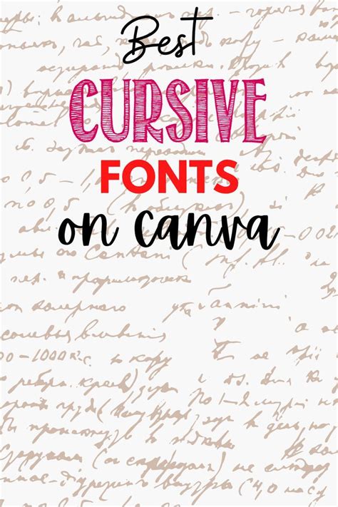 Best Cursive Fonts On Canva Artofit