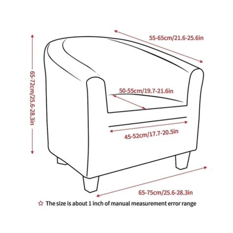 Tub Slipcover Size Chart– Sureix