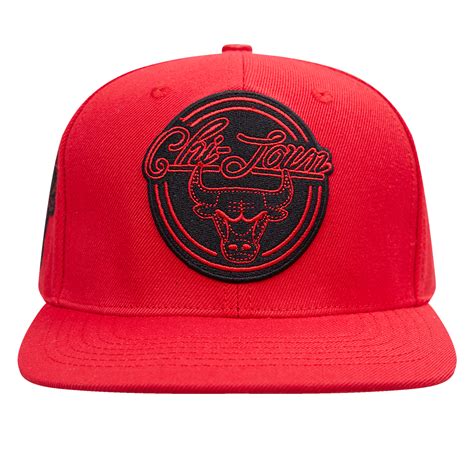 Chicago Bulls Crinkle Nylon Wool Snapback Hat Hb Red Pro Standard