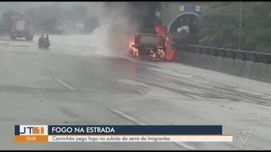 Jornal Tribuna 1ª Edição Carreta pega fogo e interdita Rodovia dos