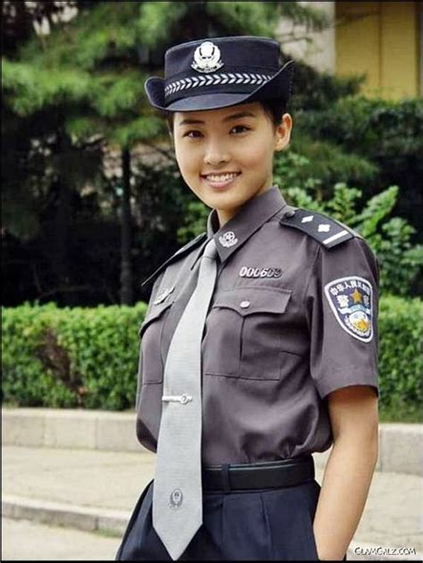 Chinese Policewoman Military Women