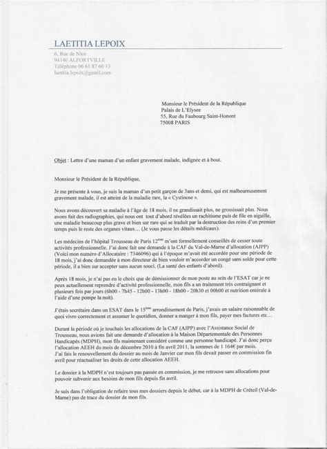 Ecrire Une Lettre Au Président De La République Française Partagez Lettre