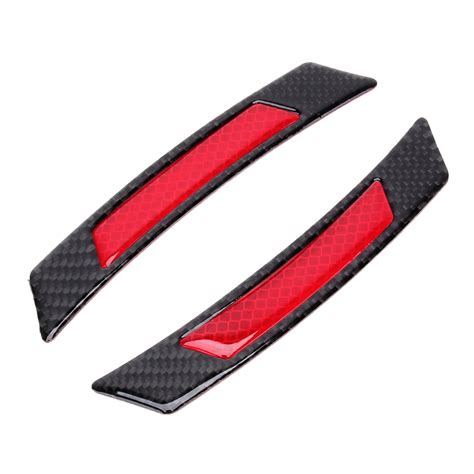 Pcs Carbon Fiber Reflective Car Fender Flare Wheel Brow Warning Strip