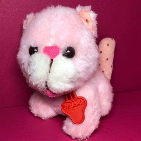 Strawberry Shortcake CUSTARD PLUSH Pet With Original Collar 80s, Kenner ...