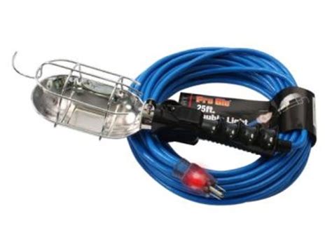 Pro Glo 12 3 SJTW Trouble Light With Metal Cage 25 Atex Supply