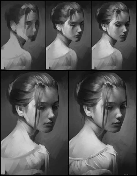 Portrait Practice 5 Process By Aarongriffinart Portrait Art Digital