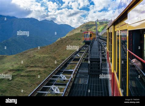 Tourist Mountain Tram The Transporation To Fansipan Cable Car Station