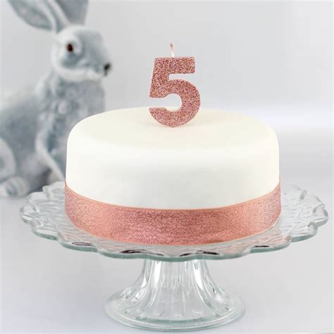 Glitter Number Birthday Cake Candles In Amazing Colours By Clever ...