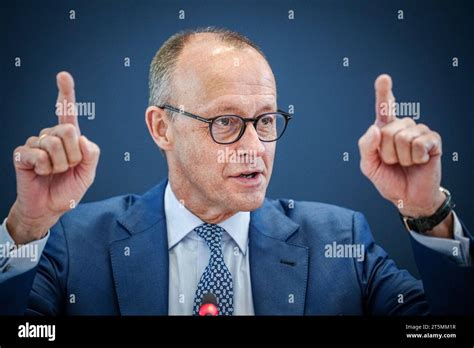 Berlin Germany Th Nov Friedrich Merz Cdu Federal Chairman