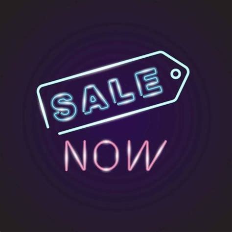 Neon Sale Sign Vector 211690 Vector Art at Vecteezy