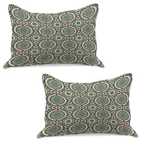 Orient Knitted Quilt Pillowcover Set Of Graphic Design Of Classic