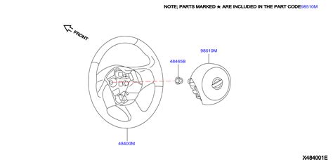 Nissan NV200 Steering Wheel Air Bag 98510 3LM8A Genuine Nissan Part