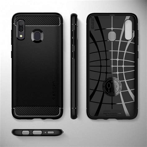 Galaxy A30 Case Genuine Spigen Rugged Armor Resilient Soft Cover For