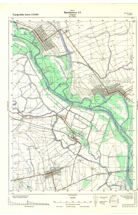 Topografske Karte Srbije Jna Smederevo