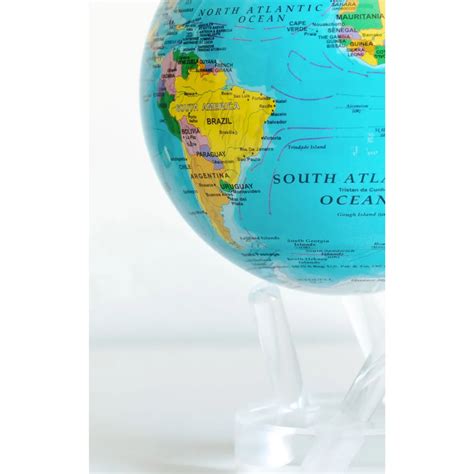 Mova Globe Blue Political Map World 45 Self Rotating Globe Urbangiz