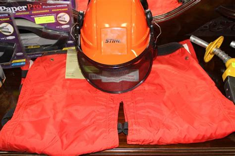 Stihl Chainsaw Helmet And Cutters Chaps