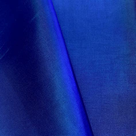 Royal Blue Polyester Lining Fabric Silk Habutae 60 Wide Etsy