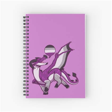 Asexual Pride Flag Dragon 2nd Edition Spiral Notebook For Sale By