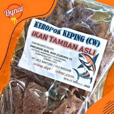 Keropok Keping CW Ikan Tamban Asli 300g Dynar Lekor Btb Lekor