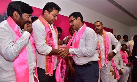 Congress Leaders From Different Constituencies Join Trs