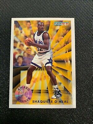 1993 94 Fleer Shaquille O Neal Award Winner Rookie Of The Year 231 EBay