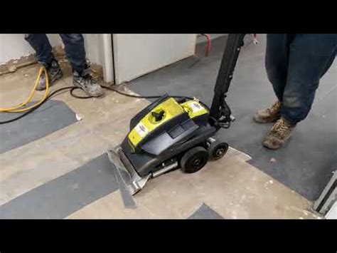 Hire Of Wolff Turbo Stripper On Thick Vinyl Floor Youtube