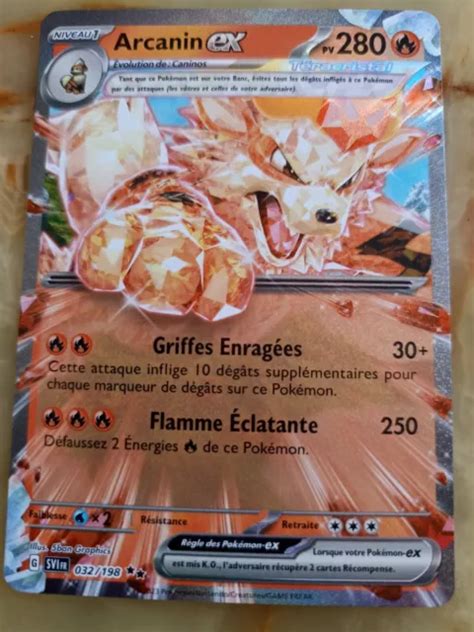 CARTE POKÉMON ARCANIN Ex Teracristal 32 198 Ecarlate Violet EV01 FR