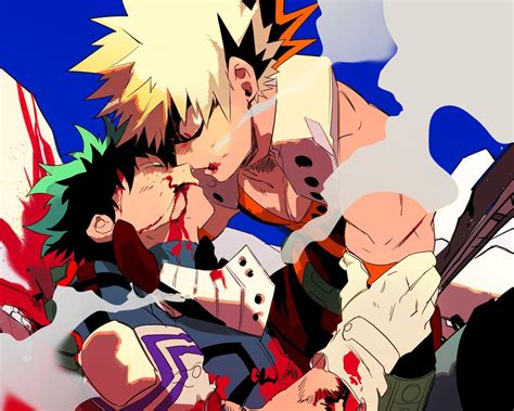 Boku No Hero Academia Midoriya Izuku Bakugou Katsuki My Hero