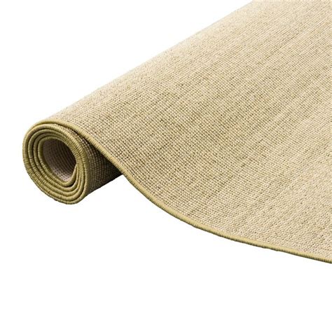 Tapis Astra En Sisal Tiss En Fibres Naturelles Couleur Vert Millet