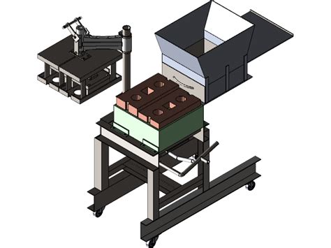 Brick making machine | 3D CAD Model Library | GrabCAD