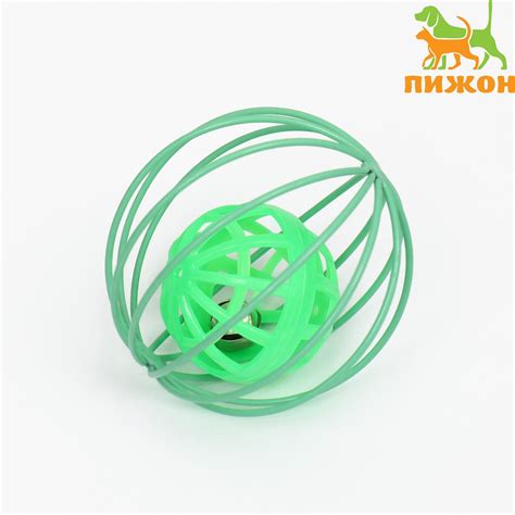 Шарик для кошек с бубенчиком "Шар в Шаре", микс цветов (9071527 ...