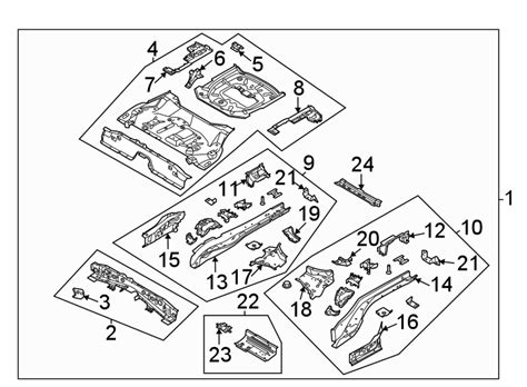 Ford E Super Duty Base Stripped Chassis Floor Pan Crossmember