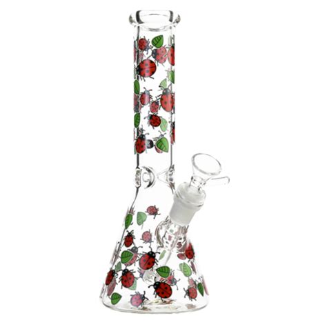 Lady Bug Beaker Bong 25cm Glow In The Dark Billy Mate Bongs