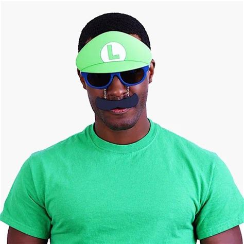 Luigi Mario Brothers Glasses Photo Booth Props