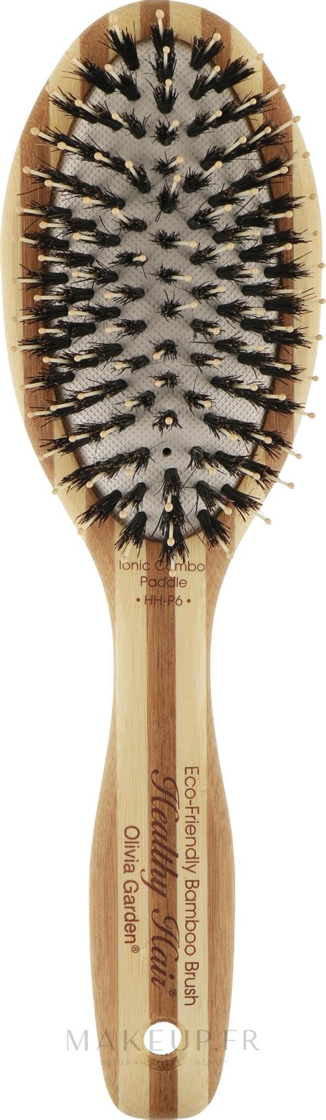 Olivia Garden Healthy Hair Oval Combo Eco Friendly Bamboo Brush