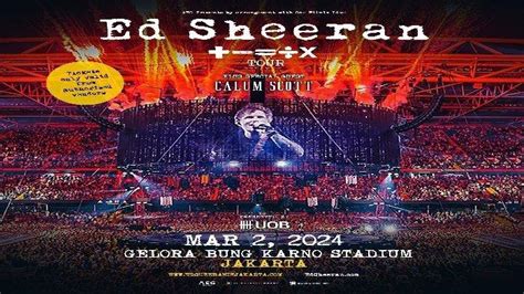 Tiket Konser Ed Sheeran Dia Jakarta 2024 Dibuka Awal November 2023