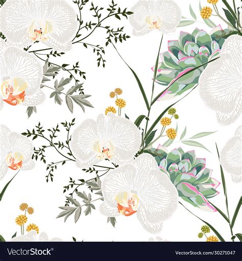 Tropic Summer Painting Seamless Pattern Royalty Free Vector